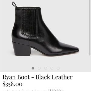 Never worn and sold out Paige leather ankle boot. Missed the return window.